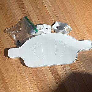 IKEA White Footrest with Mounting Kit